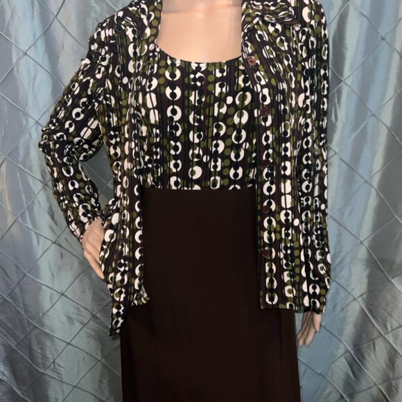 K Studios Sleeveless Full Length Dress and Long Sleeve Blouse Combo Sz. 8‎ - Picture 5 of 8
